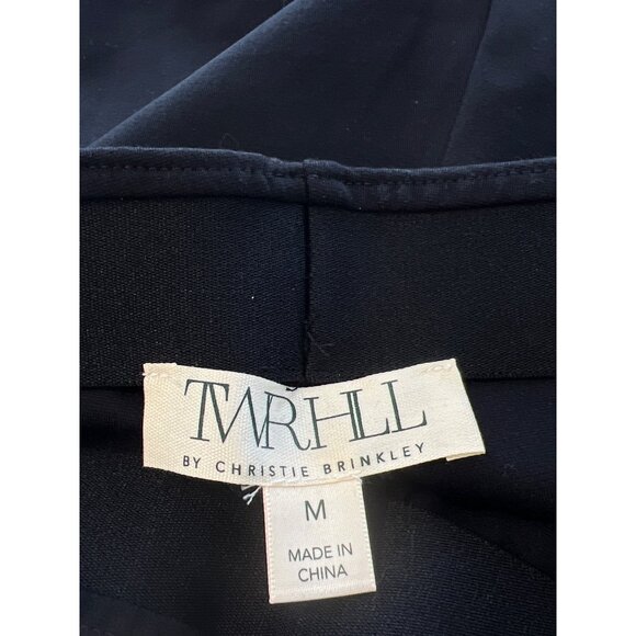 TWRHLL by Christie Brinkley Kick Flare Pull On Crop Pant Size Medium Career Work - Picture 3 of 6